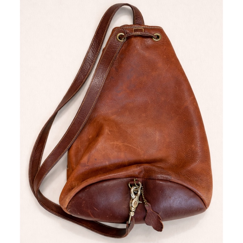 Vintage Roots Canada Full Grain Leather Rucksack Backpack – Cognac Patina - Picture 3 of 7
